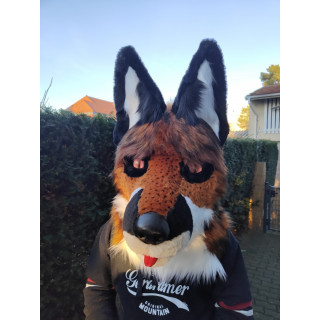 tête de fursuit chien