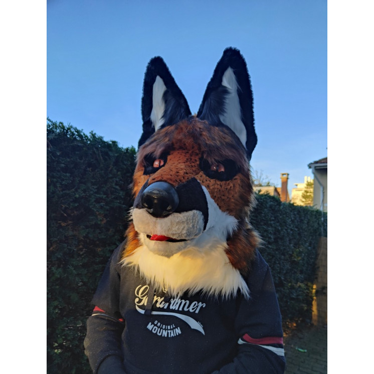 tête de fursuit chien