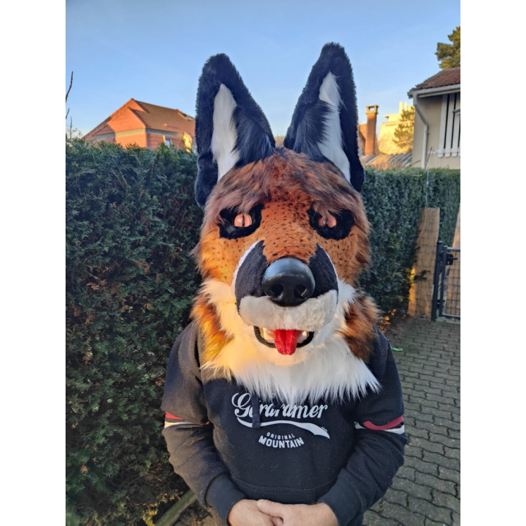 tête de fursuit chien