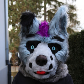 Tête de fursuit loup